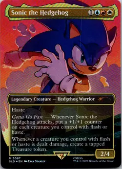 Sonic the Hedgehog (Rainbow Foil) M Secret Lair Drop Series 2087 NM - Image 1