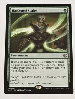 MTG Commander: The Lost Caverns of Ixalan Hardened Scales 0243 NM Rare - Image 1