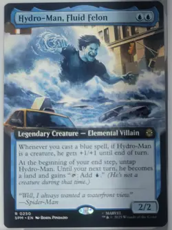 MTG Magic the Gathering Hydro-Man, Fluid Felon (250/308) Marvel's Spider-Man NM - Image 1