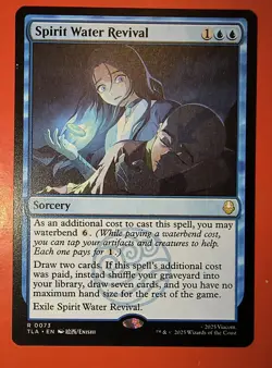 MTG: AVATAR, THE LAST AIRBENDER, RARE, SPIRIT WATER REVIVAL #0073, NM, TLA - Image 1