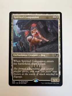 Spirited Companion - PROMO Pack - MTG Kamigawa: Neon Dynasty - NM - Image 1