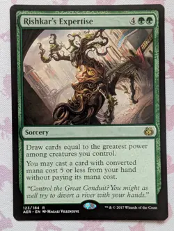 Rishkar's Expertise Aether Revolt Regular NM MTG - Image 1