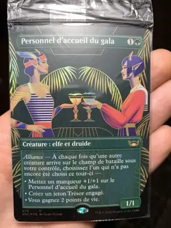 Borderless Foil French Gala Greeters • SEALED IN WRAPPER • Box Topper • Mtg - Image 1