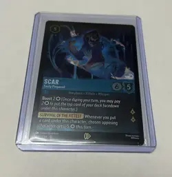 Lorcana - Scar Eerily Prepared Promo Card - Whispers In The Well - 21/P3 - FOIL - Image 1