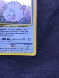 Pokemon Cards: Base Set Rare Holo: Chansey 3/102 - Image 5