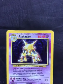 Pokemon Cards: Base Set Rare Holo: Alakazam 1/102 - Image 2