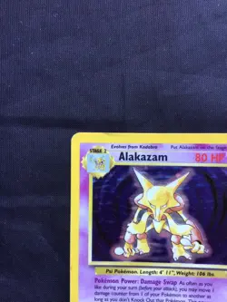Pokemon Cards: Base Set Rare Holo: Alakazam 1/102 - Image 3