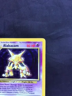 Pokemon Cards: Base Set Rare Holo: Alakazam 1/102 - Image 4