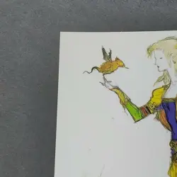 Celes Chere Final Fantasy 6 Art Museum Card 1st Ed #341 Square From Japan F/S - Image 2