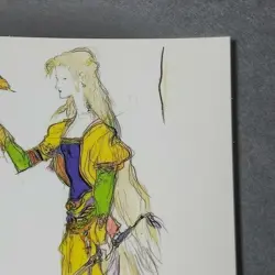 Celes Chere Final Fantasy 6 Art Museum Card 1st Ed #341 Square From Japan F/S - Image 3