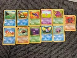Fossil Set Common 11 Pokemon Collection Cards Lot WOTC LP-HP - Image 1
