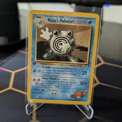 Pokemon TCG Misty's Poliwhirl 53/132 Uncommon Card Gym Heroes 1st Ed LP - Image 1