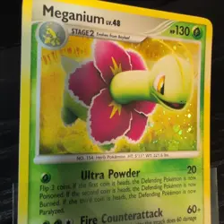 Meganium 13/123 Mysterious Treasures Holo 2007 Pokemon Card, NM - Image 2