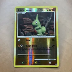 Larvitar 63/100 Diamond & Pearl Stormfront Pokemon Card Reverse Holo - Image 1