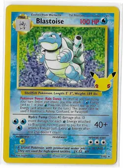 Blastoise - 2/102 - Pokemon Celebrations Classic Collection Holo Rare Card NM - Image 1