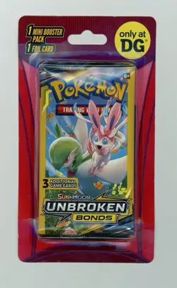 RARE POKEMON 1 MINI BOOSTER PACK 1 FOIL CARD! DG SPECIAL SEALED - Image 1