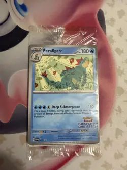 Pokemon - Illustration Contest 2024 Promo Card Sealed Pack - Pikachu Feraligatr - Image 1