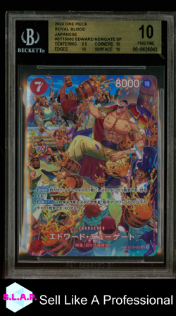 EDWARD NEWGATE SP 2024 ONE PIECE CARD GAME ROYAL BLOOD JAPANESE ST15002 BGS 10.0 - Image 1