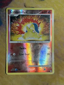 Cyndaquil 79/123 DP Mysterious Treasures Reverse Holo Common Pokemon Card LP - Image 2
