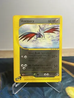 Skarmory 63/165 Expedition Rare Non Holo E Reader Series Vintage Pokemon Card - Image 1