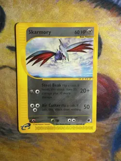 Skarmory 63/165 Expedition Rare Non Holo E Reader Series Vintage Pokemon Card - Image 2