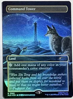 Command Tower AVATAR Borderless Rainbow ?FOIL? MTG NM Secret Lair (7063) - Image 1