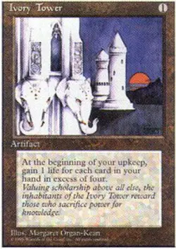 1 x Ivory Tower - Fourth Edition - Moderate Play - MTG - Image 1