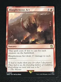 MTG Universes Beyond: Doctor Who Blasphemous Act 0224 NM Rare - Image 1