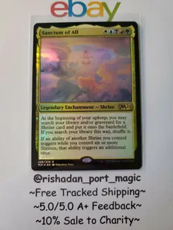 1x Sanctum of All, FOIL NM Core M21, MTG - Image 1
