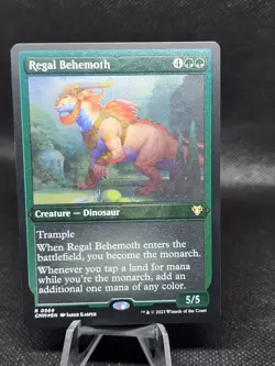 MTG - [FOIL ETCHED] Regal Behemoth - Commander Masters - Image 1