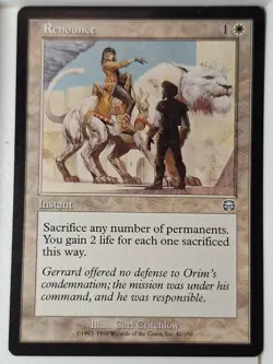 Renounce - Mercadian Masques - Magic the Gathering MTG Nice! - Image 1