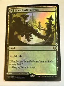 Branchloft / Boulderloft Pathway Foil X1 Zendikar Rising NM Cond Pics Front/back - Image 1