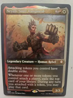 MTG | Neyali, Suns' Vanguard | Mythic | Foil Etched | Thick Stock | ONC #30 - Image 1