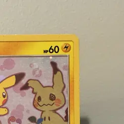 Pikachu SM162 Sm Holo Black Star Promo Pokemon Card With Mimikyu! LP - Image 3