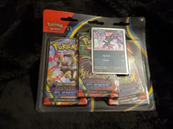 Pokemon TCG Mega Evolution Phantasmal Flames 3 Pack Blister Sneasel Promo New - Image 1