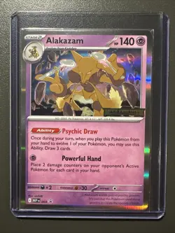 Alakazam MEP 003, Mega Evolution Stamped, Prerelease Pokemon Tcg Promo Mep003 - Image 1