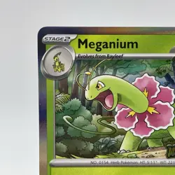 Meganium 001 Black Star Promo Stamped Prerelease Mega Evolutions Pokemon MEP NM - Image 2