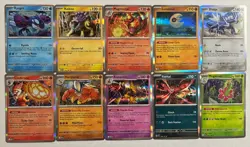 Pokemon TCG 60 Card Mega Evolution Lot No Duplicates 10 Holo 50 Reverse + Binder - Image 2