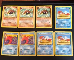 Pokemon Base Set Lot Of 8 -Fossil edition! ) - Image 1