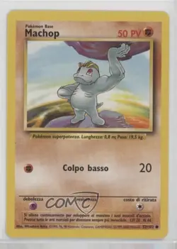 Machop Italian Pokemon Base Set #52 1999 - Image 1