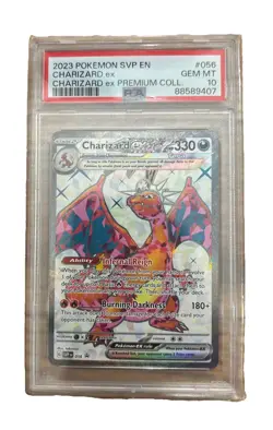 2023 POKEMON SVP EN #056 CHARIZARD EX PREMIUM COLLECTION PSA 10 - Image 1