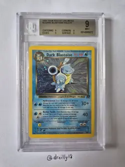 Pokemon Dark Blastoise #3 Team Rocket Holo Rare BGS Beckett 9 Mint - Image 1