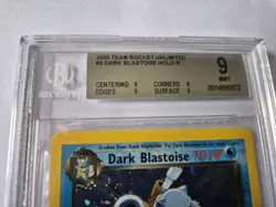Pokemon Dark Blastoise #3 Team Rocket Holo Rare BGS Beckett 9 Mint - Image 3