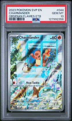 2023 POKEMON SVP EN-SV BLACK STAR PROMO #044 CHARMANDER PSA 10 - Image 1