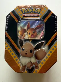 Pokemon Sword and Shield Eevee V Power Tin 2020 - Factory Sealed - Image 1