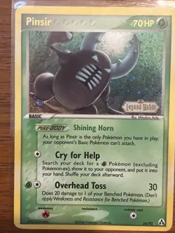 Pinsir 24/92 Legend Maker Stamped Reverse Holo Rare Pokemon *NICE* - Image 2