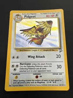2000 POKEMON GAME BASE II #14/130 PIDGEOT-HOLO RARE WOTC VINTAGE - Image 1