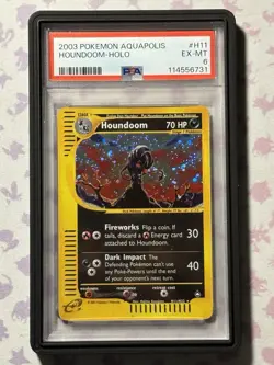 2003 Aquapolis Houndoom Holo Foil Rare H11/H32 WOTC E-Reader Series Pokemon - Image 1