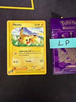 Pokemon TCG Pikachu 124/165 Expedition Base Set 2002 237 💎LP💎 - Image 1