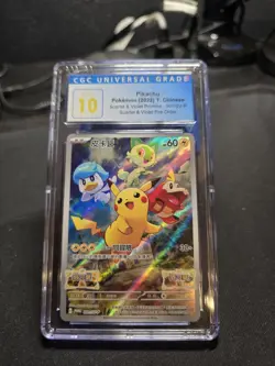 Chinese Pokemon Pikachu 001/SV-P Scarlet & Violet Pre-Order Promo 2022 CGC 10 - Image 1